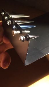 Anting Magnet Pria Spike Blue Metalic - Tanpa Tindik