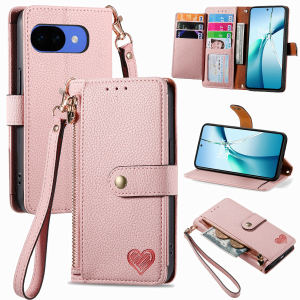 szhaiyu | Zipper RFID Wallet Card Slot Wrist Strap Phone Case for Google Pixel 7 8 9 11 10 Pro XL 11A 10A 9A 8A Leather Protective Cover