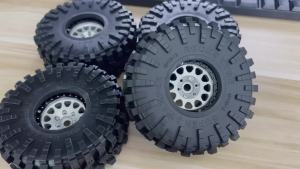 Bộ Mâm Xe RC Kim Loại RED SPIDER 4 Chiếc Kích Thước 1.9 Inch Có Khóa Hạt Lốp Cao Su Đường Kính Ngoài 120mm Dành Cho Xe RC Crawler 1/10 TRX4 SCX10 Capra