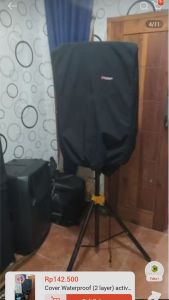 Cover active souund sistem 15" stand waterproof semua merk