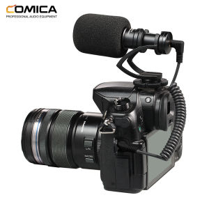 Camera MicrophoneComica CVM-VM10 II Professional Video Microphone with Shock Mount DeadcatCompact On-Camera Mic Compatible with Samsung Huawei Xiaomi iPhone 15 DSLR Camera
