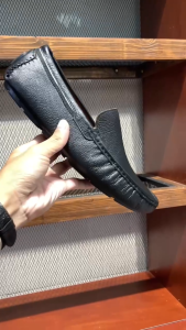 Giày MICHILUX Da Bò Thật Chính Hãng Classic Moccasin CSMS0 Màu Nâu Sẫm