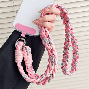 2.2cm Widen Mobile Phone Lanyard Camera Keychain Anti-loss Hanging Rope Woven Crossbody Cellphone Strap Lanyards