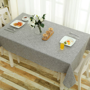Nordic Style Pure Color Cotton Linen Tablecloth Artistic Rectangular Dining Table Cloth Home Freshness Small INS Style Tablecloth