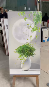 Tranh Treo Tường Mặt Trăng/ Tranh Cây Xanh Tươi Mát/ Tranh Treo Phòng Khách/ Phòng Ngủ/ Tranh Tráng Gương/ Tranh Trang Trí Decor Phòng