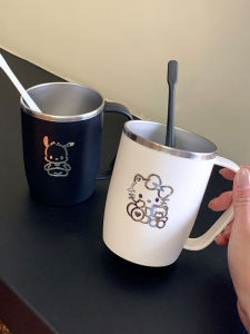 Hellokitty Anti-Mold Antibacterial Toothbrush Cup Student Dormitory Use Washing Cup High Aesthetic Value 2025 New Model Metal Body