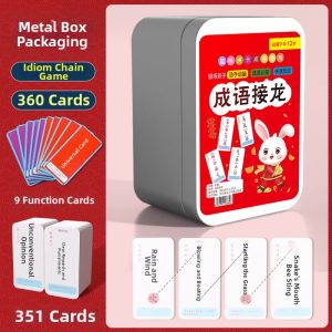 QILEYUAN | Idiom Chain Thick Fun Playing Cards for Kids