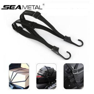 SEAMETAL 60cm/90cm Motorcycle Elastic Rope Motorcycle 4-IN-1 Helmet Stretch Fixed Straps Non Slip Adjustment Fix Rope