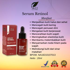 Serum Retinol SR12 Serum Glowing Anti Penuaan Dini Mencerahkan Kulit Wajah