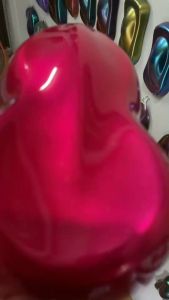 สีพ่นรถยนต์ 2K ชมพูแก้วสด KSG03 (สีนี้รองพื้นด้วยบรอนซ์นะคะ)