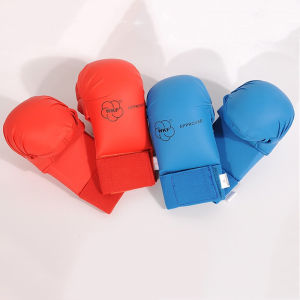 Karate Gloves Thumb Protection Thickened Model Professional Karate Hand Guard MMA Adult Children Hand Guard Boxing Gloves