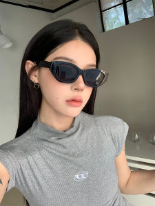 Retro Cat Eye Sunglasses Womens Style Large Frame Face Slimming Suitable for Square round Faces Trendy Sun Glasses