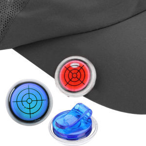 Golfer Slope Putting Level Reading Hat Clip 24mm / Topi Golf Marker Dengan Level Keseimbangan