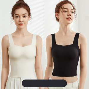 miiow | Cat Woman Strap Vest Women Summer With Chest Pad Anti Light Slimming No Need To Wear Bra U Shaped Beautiful Back Base Top