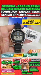 Jam Tangan Pria Anti Air CASIO AE-2000W-1AV - Spesifikasi & Fitur
