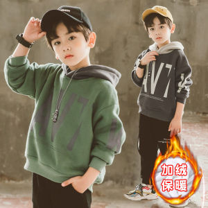 Boys Cotton Hoodie Spring Autumn Kids Clothing Pure Cotton Sporty Boys Outerwear 12 Years Old Childrens Fashion Hat
