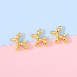 Cartoon Alloy Dog Pendant DIY Handmade Beading Material Jewelry Accessories Bracelet Necklace Earring Making Supplies