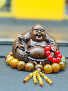 Car Decoration Maitreya Buddha Statue Decoration Creative Safe Trip Car Buddha Car Car Ornament High-End Men