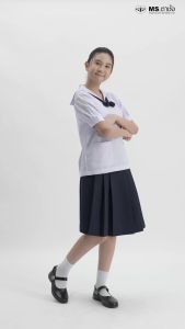 MS ตาชั่ง กระโปรงนักเรียนหญิง6จีบ ผ้าโทเรสีกรมกลาง/เข้ม กระโปรงตาชั่ง - ขนาดไซส์ - ความยาว x รอบเอว (นิ้ว)