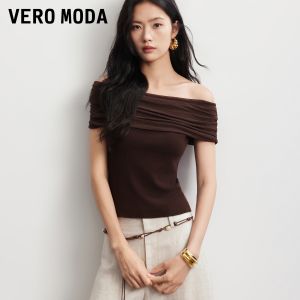 Vero Moda | Summer New Pure Color Slim Fit One-Shoulder Rayon Knit