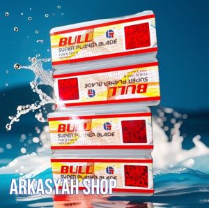 MATA PISAU PASAH BULL BOX 4 PCS (PISAU KAYU PISAU SERUT PISAU PASAH PISAU BAJA)