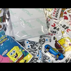 Stiker Graftac Kartun Anime Karakter Murah | Stiker Spongebob | Stiker Doraemon | Stiker Cutting Laminasi Glosy