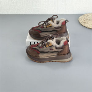 Comfortable Retro Splicing Color Sport Leisure Shoes Womens Soft Bottom All Match Agan Shoes Thick Bottom Winter New Arrival