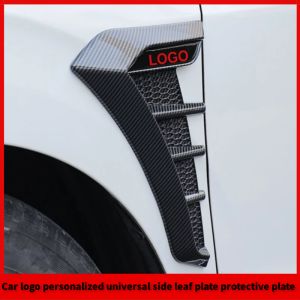 2x Glossy Black Carbon Fiber Side Fender Air Flow Vent Grille Cover Trim 3D Styling TPU Sticker For Chevrolet Cruze Captiva Spin Trax Trailblazer Sonic Spark Orlando Optra Colorado