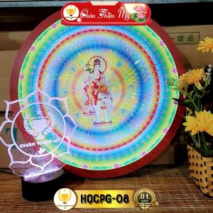 Hào Quang Cơ Phật Giáo Phổ Hiền Bồ Tát CHÂN THIỆN MỸ Đèn Trang Trí Bàn Thờ Cho Tượng Phật HQCPG-08