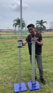 High Jump Stand 400cm Crossbar Portable Olympic Sport Track Field Equipment Athletics Tiang Palang Lompat Tinggi