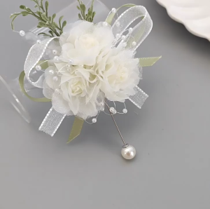 Corsage Flower Wrist Flower Pearl Bracelet Bridal Jewelry Bridesmaid Bracelet Wedding Accessories Wedding Supplies Flower Brooches Flower Bracelet Pearl Corsage Wrist Flower Accessories Supplies