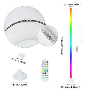 Đèn Sàn LED RGB Điều Khiển Từ Xa & Ứng Dụng Đồng Bộ Nhạc Đèn Trang Trí Hiện Đại Cho Phòng Ngủ Phòng Khách Chơi Game Đèn Góc Có Thể Điều Chỉnh Độ Sáng