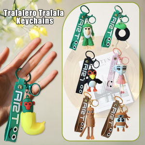 Bandai | New Italian Brainrot Animals Keychains for Accessories Funny Sigma Skibidi Rizz Cat Silly Meme Keyrings Fans Friends Gifts