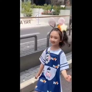 J&B 1-7 Yrs Girl Kids Cute Zootopia Judy Rabbit Lotso T-Shirt Dress Mock Two-Piece Dress Baju Budak Perempuan女童假两件连身衣