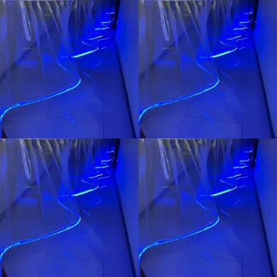 Skriting lampu tenda dekorasi 6 dan 10 meteran / warna lampu BIRU