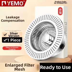 YEMO | Kitchen Sink Strainer Stopper Filter Stainless Steel Pop-Up Core Universal Drain Cover