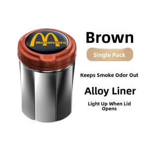 MENGDAO | Multi-Function Anti-Dust Sealed Metal Ashtray