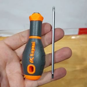 Tua Vít 3 ly x 75mm đa Năng 2 Đầu  hiệu Kapusi- Đầu Vít Từ Tính  Chất Liệu Thép CR-V Siêu Bền Chống Mòn Gỉ tay cầm cao su lớn chống trơn trượt- Tô vít loại xịn tốt - Cửa Hàng Nam