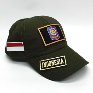 Topi SATPOL PP Pamong Praja Tactical PDL Army Bonus Free 3 Emblem Patch Prepet Perekat Velkro
