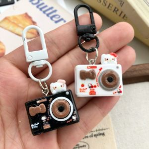 🔥Cadia👍 Stereoscopic Cat Camera Keychain Fashion Cute Pendant Student Bag Pendant