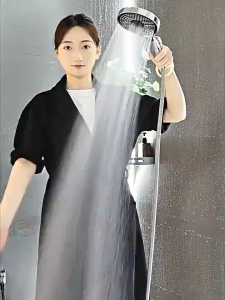 Vòi Sen Tăng Áp Phun 3 Chế Độ Nước Kích Thước Lớn Bấm Để Chuyển Đổi Giao Diện Chung