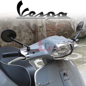 กระจกมองหลังคาร์บอนไฟเบอร์แบบกลมสำหรับ Vespa Sprint 150 S TFT กระจกมองหลังแบบเรโทรอลูมิเนียมอัลลอยด์ ปรับแต่งได้ สำหรับรถจักรยานยนต์