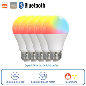 MOES | MOES Bluetooth LED Bulb E27 Dimmable Smart Light Lamp Color AdjustableCompatible with Alexa and Google VoicePerfect for Partie