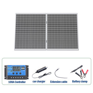1000W Folding Solar Panel Solar Car Battery Charger 12V Solar Panel Power Bank Charging for Home Camping Tent Travel