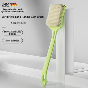 LHM | Back Scrubber with Long Handle Soft Bristles