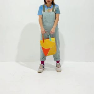 good quality กระเป๋าผ้า สดใส รูปลักษณ์ กระเป๋าผ้า มีซิป รุ่น Mixed Fruit-Tote-S-001