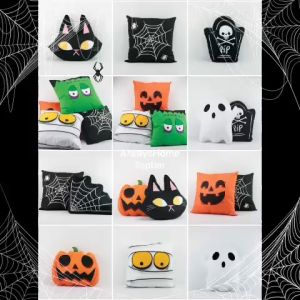 หมอนอิง หมอน หมอนอิงโซฟา หมอนอิงสวยๆ หมอนอิง เทรนด์ฮาโลวีน หมอนอิงสวย Halloween หมอนอิงพิงหลัง หลายเเบบ หมอนโรงเเรม สวยทังใบพร้อมใช้