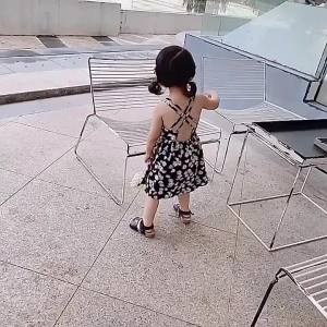 Sonkpuel | Girls Casual Dresses Little Daisy Printed Slip Sleeveless Dress Kids Dresses for Girls 2 To 6 Years Flower Girl Dresses Weddings