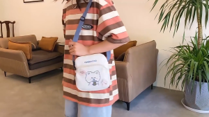 MarketMall Bag - Tas Selempang MIni Anak Wanita & Pria Motif Carakter KELINCI & BERUANG FANBUXIONG Kekinian Korea Styl