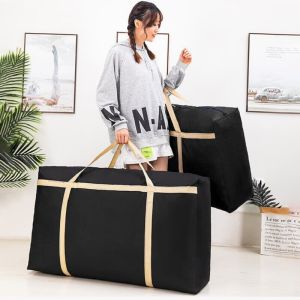 Moving bag large capacity wholesale cotton quilt clothing storage bag moving packing bag non-woven fabric large thick lugg